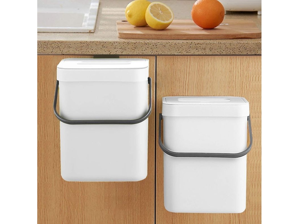 Compostador Hermético Para Cocina, Blanco, 5 Litros, 2025, Producto Nuevo.