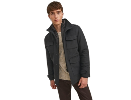 Abrigo para Hombre JACK & JONES (2XL - Negro)