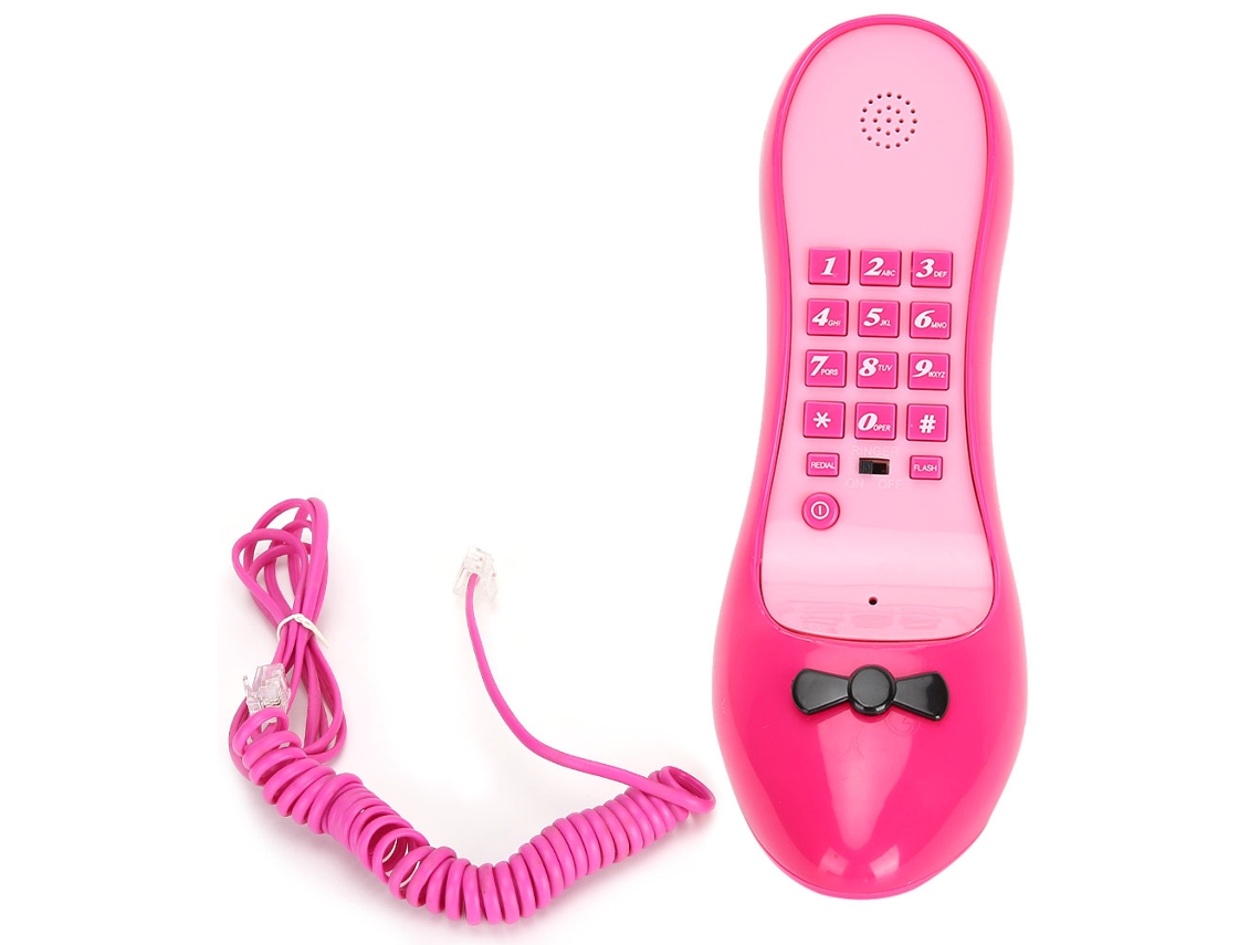 Teléfono de escritorio (forma de zapato de tacón alto, uso en casa y oficina)