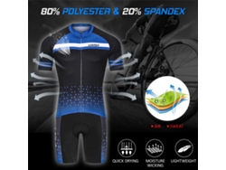 Conjunto De Maillot De Ciclismo Para Hombre Con Pantalón Corto De Manga Corta Y Pantalón Corto Acolchado De Espuma Transpirable De Secado Rápido.