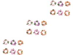 Nuobesty Com 3 Coroas De Flores Havaianas Exclusivas E Luminosas Para Decoração Havaiana.