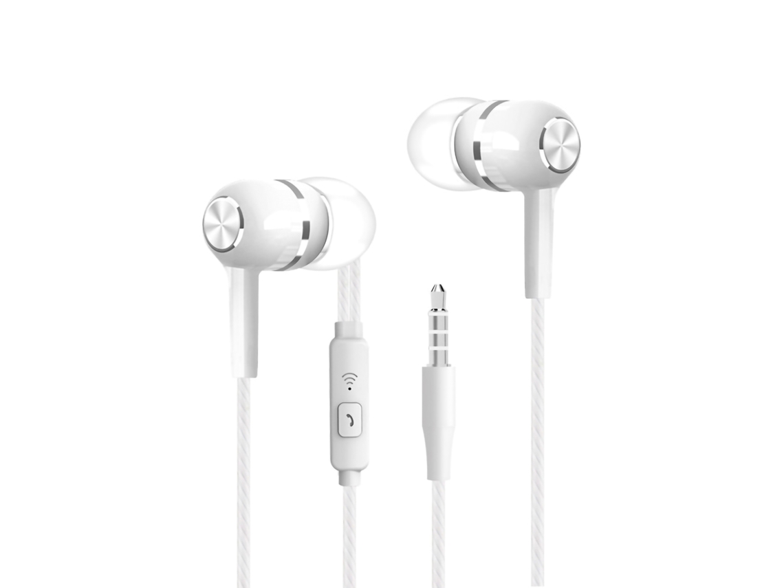 Auriculares Deportivos Cableados (estéreo Bajo Intraurales Con Micrófono)