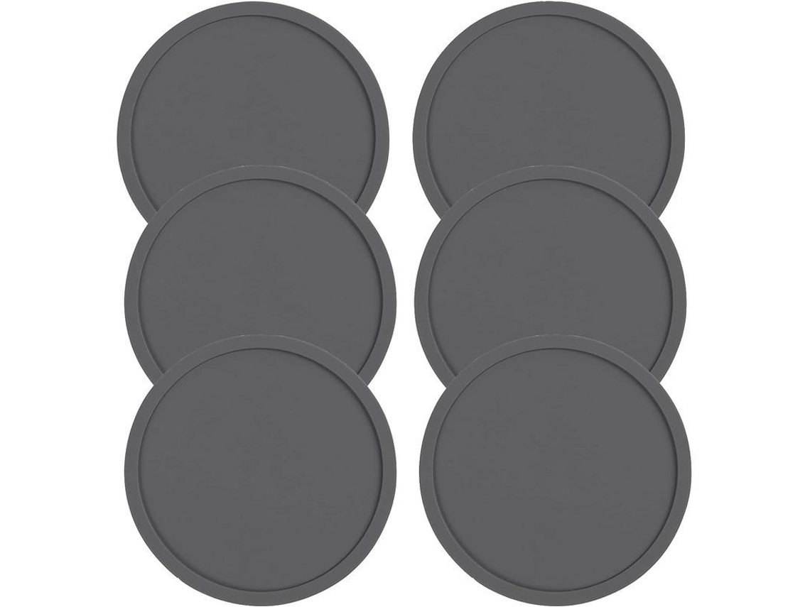 6 Soportes De Silicona Para Jarrones Con Base Antideslizante Gris Para Fiestas, Hogar Y Oficina.