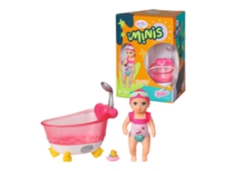 Muñeca Baby Born Minis Amy 6,5 Cm Bañera Pato De Goma 3 Años