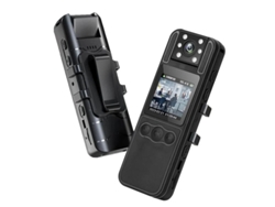 Cámara corporal policial con lente giratoria de 180° y visión nocturna. Grabación de audio, video y alarma. Bestvite