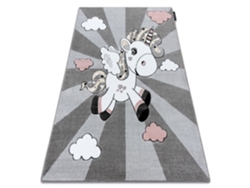 Alfombra DYWANY LUSZCZOW Petit Unicorn (Gris - 200 x 290 cm - Polipropileno)