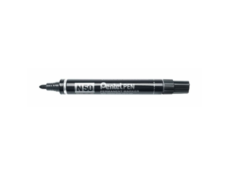 Labelor Permanente PENTEL N50-Be Black 12 Unidades