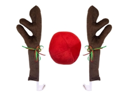 Adornos De Coche Navideños Cuernos De Renos Con Cascabeles Para Navidad