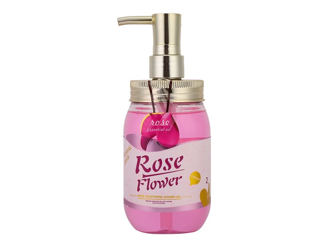 Gel De Ducha Hidratante Crema De Baño Suave Limpiador Natural Con Perfume 480ml (rosa)