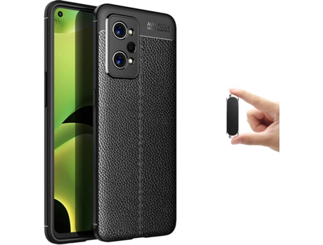Kit Funda y Soporte Magnético Realme GT Neo 2 5G Rugged Leather (Negro)