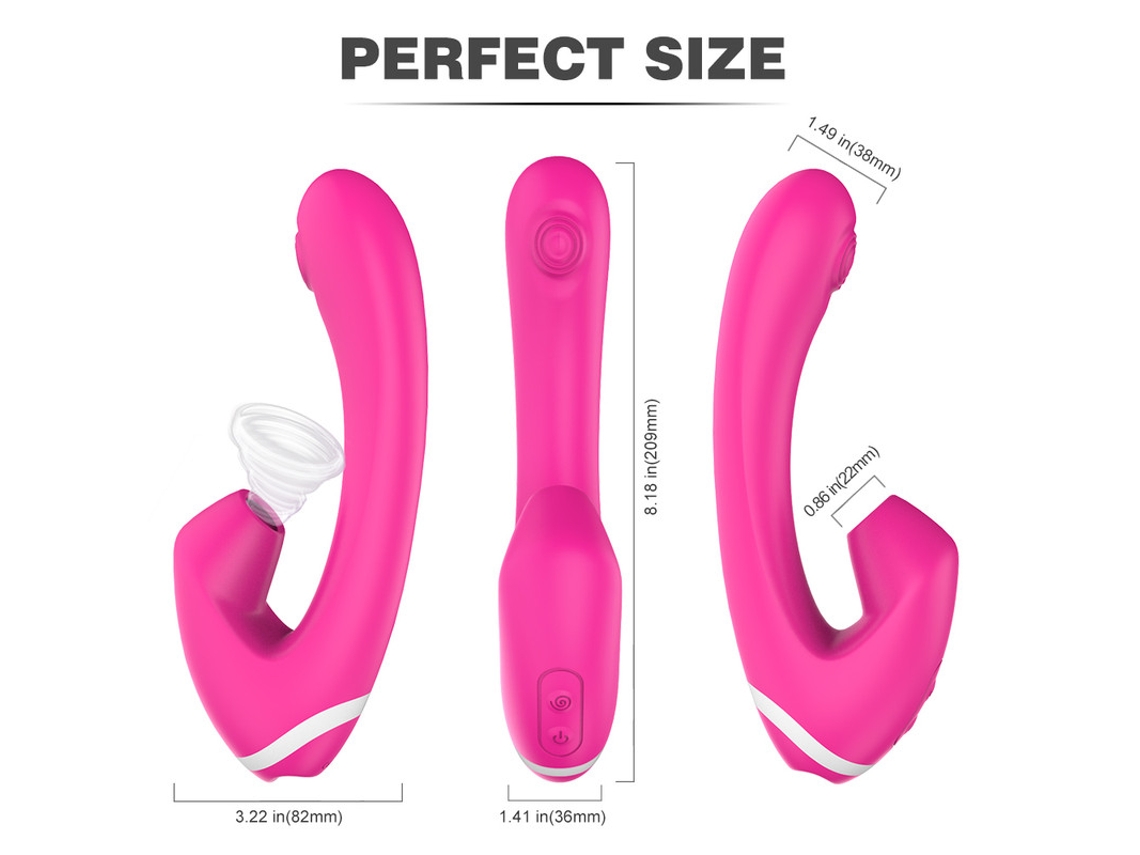 Masturbador Femenino, Masaje Vibratorio Con Ventosa Multifrecuencia (rojo)