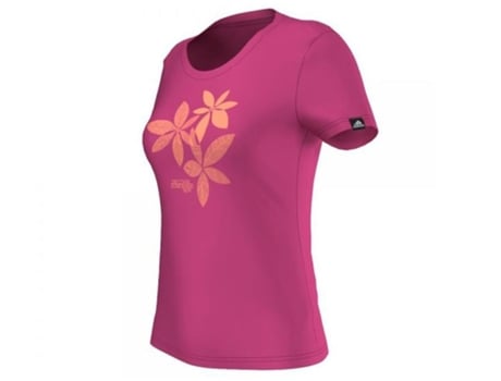 Camiseta de Mujer ADIDAS Flower Hikes Tecnologia Rosa