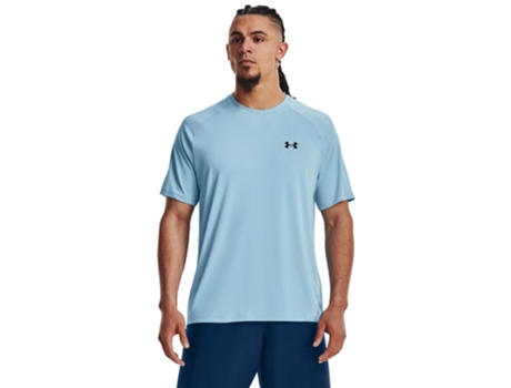 Camiseta de Hombre para Fitness UNDER ARMOUR Tech Regular Azul (M)