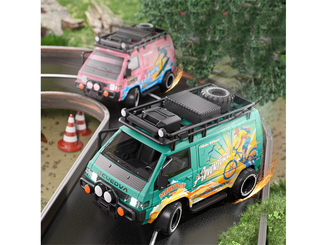 Rosadlk 585-132 Rtr 1/24 2.4g 4wd Mini Bus Drift Off-road Camping Van Led Alta Velocidad Juguetes Aventura