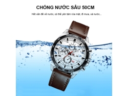 Reloj De Cuarzo Para Hombre, Estilo Casual, Cristal Resistente A Los Arañazos, Batería De Larga Duración, 1, 2, 3, 4, 5, 6, 7
