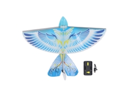 Pájaro Con Alas Teledirigido, Aleteo Biónico, Led, Carga Usb, Para Interiores Y Exteriores, Azul, 2,4 Ghz.