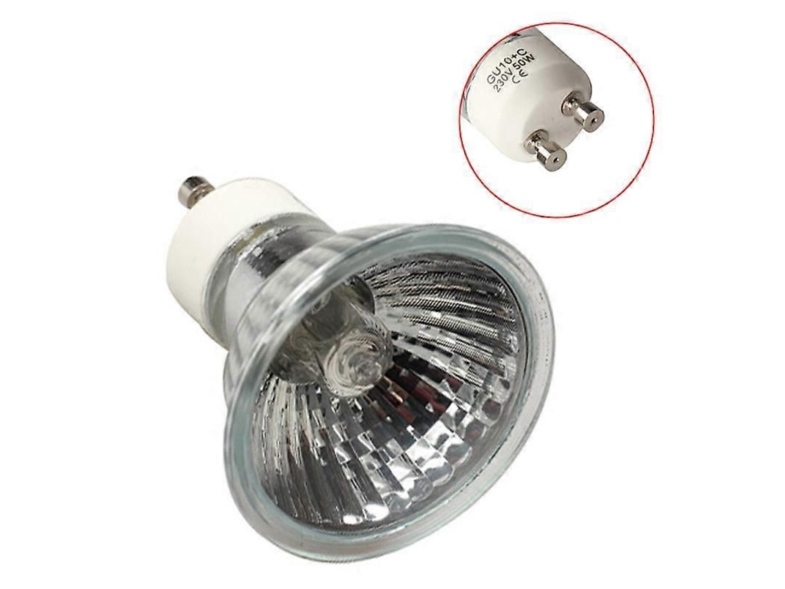 Bombilla Halógena Gu10 De 50 W, 220 V-240 V, 2700 K, 900 Lúmenes, Haz De 38°, Brillo Superior, 2000 H