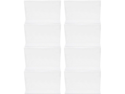 Separadores Estantes Pet Transparente Juego 8 Forma 28 3 6 Supermercado Oficina Cocina Prácticos Armarios L X