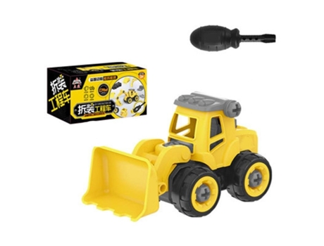 Tornillo Modelo de Coche Camión Excavadora Desmontaje Juguete Con Caja 4