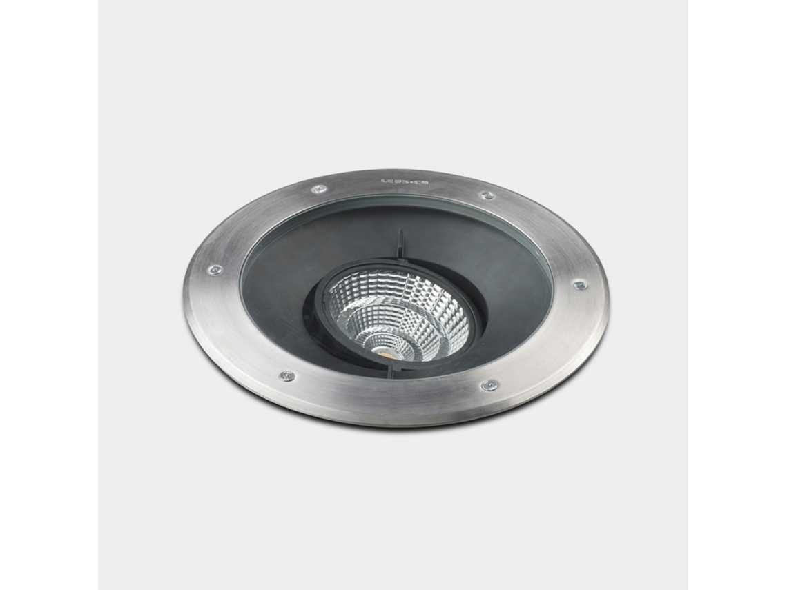 Ledsc4 - Empotrable De Suelo Gea Cob Led Aluminium Ø223mm Acero Inoxidable Aisi 316, Aluminio, Cristal Acero Inoxidable Aisi 316, Transparente