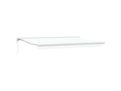Maison Exclusive - Toldo Retráctil Blanco 500 X 300 X 165 Cm Tela Y Metal