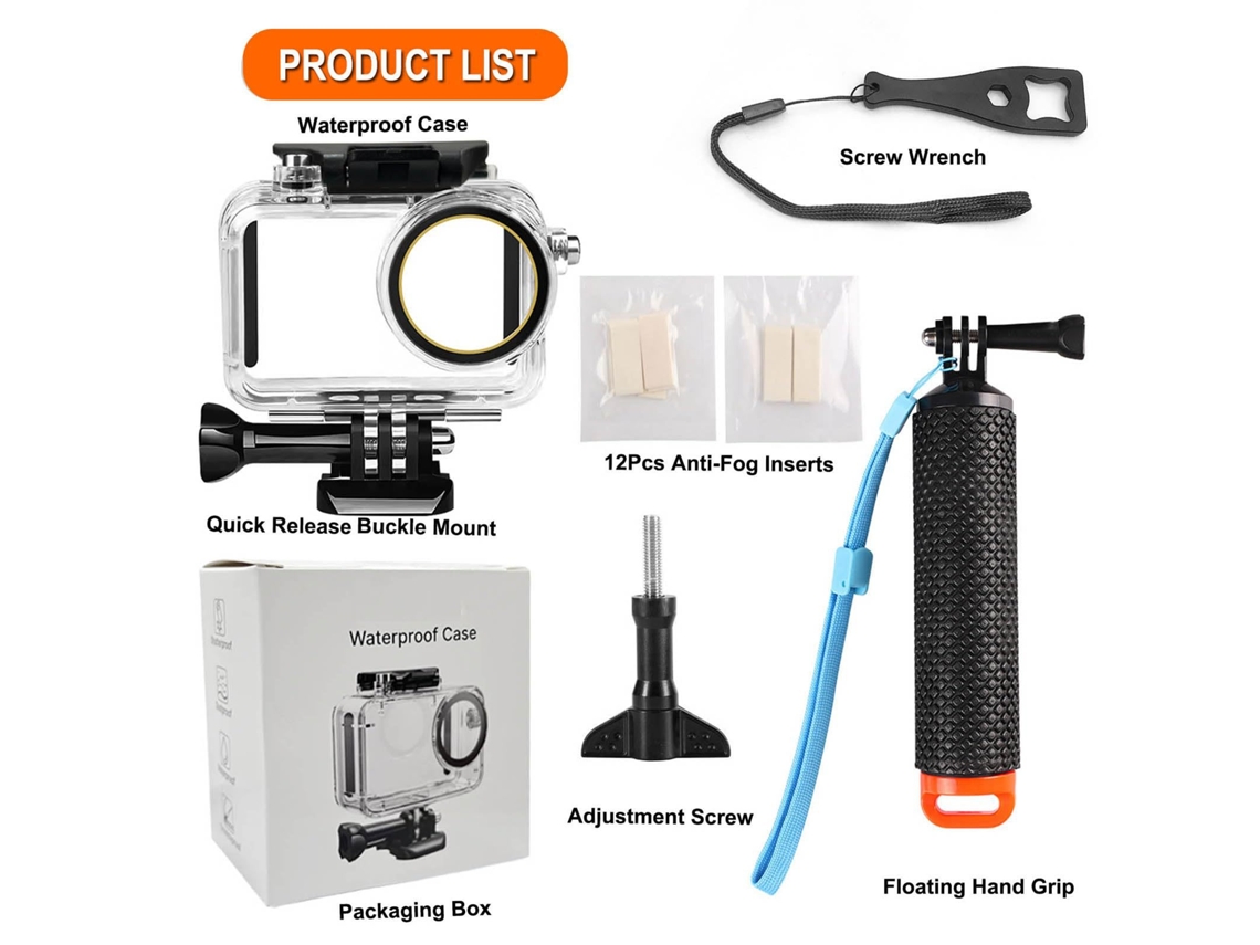 Estuche protector para DJI Action5pro/4/3 Digitallab, resistente al agua, 60 metros