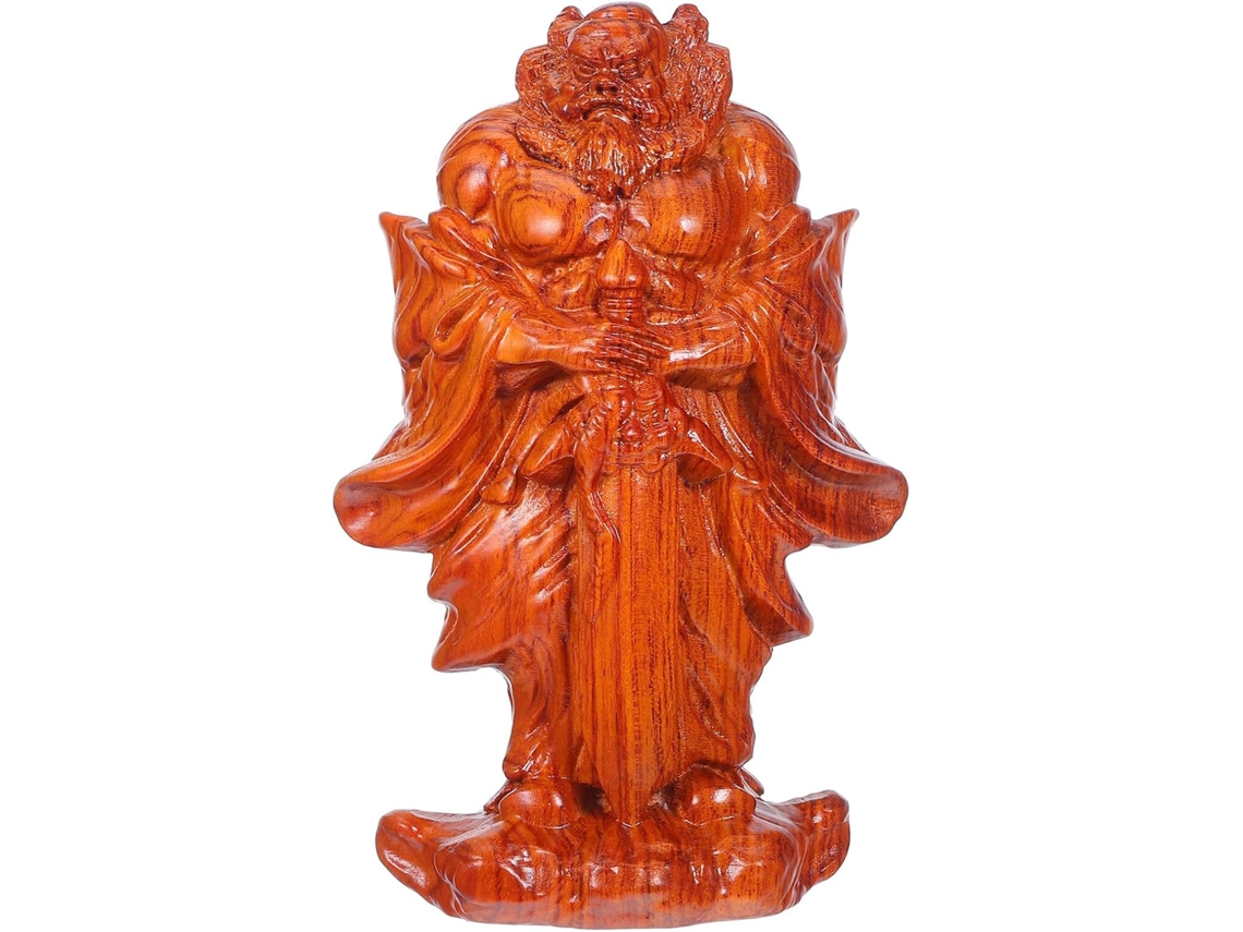 Te, Estatua Decorativa De Madera Tallada A Mano China Zhongkui, Estilo Antiguo, Adorno Feng Shui Pro