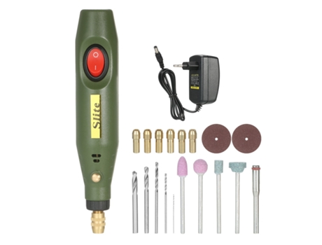Mini herramienta rotativa de 12 V, amoladora eléctrica portátil, cortador rotativo de velocidad variable de 5000 a 15000 rpm con 24 accesorios para...