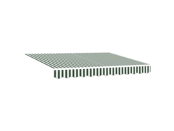 Toldo retráctil Vidaxl de poliéster verde