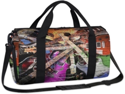 Bolsa Deportiva Creativa Guitarra Eléctrica Bolsa Fin Semana Mano Informal Viaje Para Niños Niñas Mujeres H