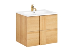 Sobuy Bzr172-n Armario Colgante Para Baño Con 2 Cajones Y 1 Lavabo 61 X 46 X 54 Cm
