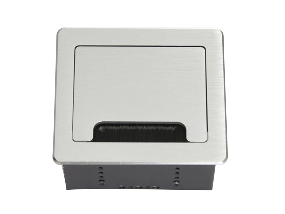 Caja De Conexiones Multimedia De Sobremesa Con Enchufe Y Cepillo Para Uso En Oficinas/escuelas, Ac250v