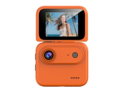 Cámara de acción digital 4K Ultra HD con conexión Wi-Fi, pantalla giratoria, kit para vlogs al aire libre con tarjeta de 32 GB, adaptador, lector portátil, diseño compacto para viajes - STELASPLEN