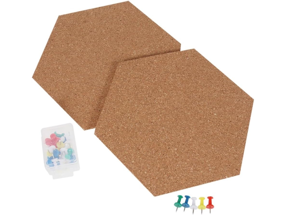 Tablero De Corcho Hexagonal De 8 Piezas Para Pared, Autoadhesivo, Para El Hogar Y La Oficina.
