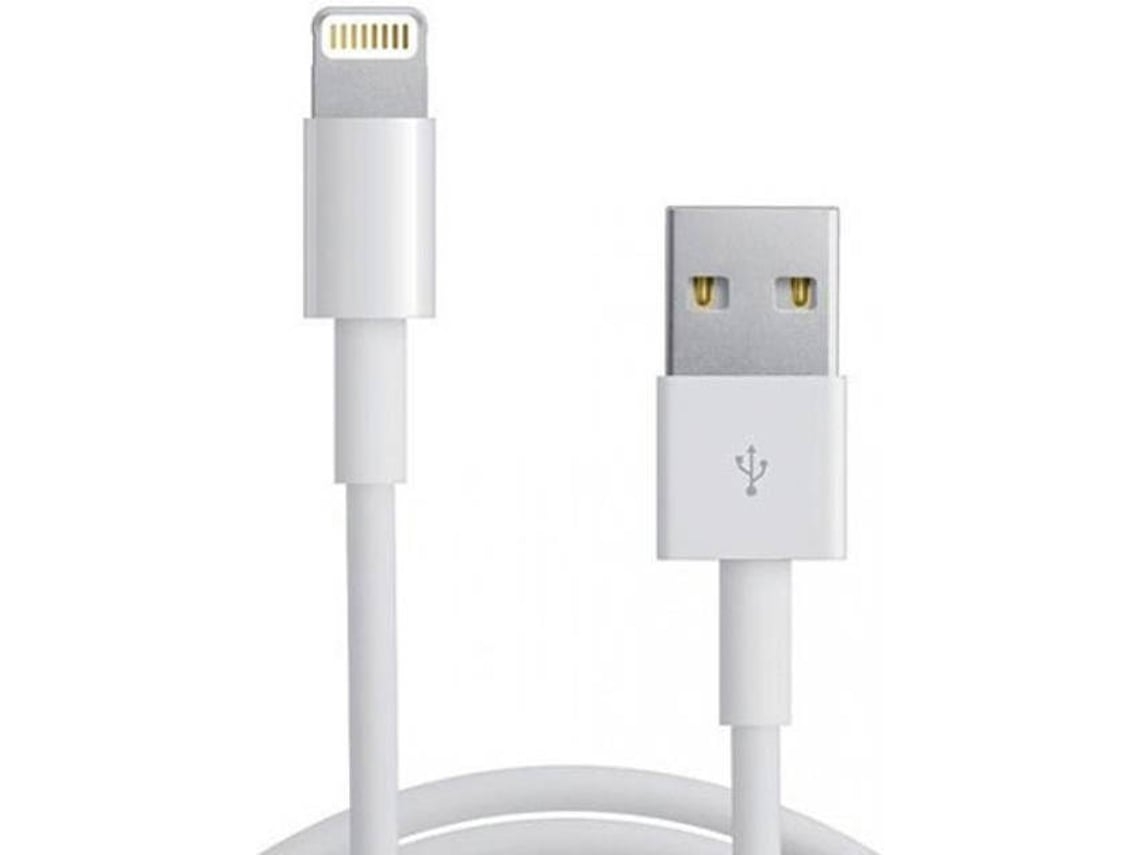 10.10.0402 Cable Usb A Lightning Blanco 2 M. Alta Velocidad Y Compatibilidad, Ideal Para Hogar, Oficina Y Viajes, Para Usuarios De