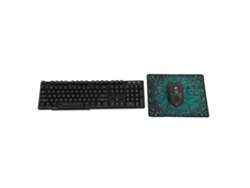 Conjunto Mouse Teclado Sem Fio 2.4ghz Recarregável Dpi 2400 Luz Colorida A Prova D'água Para Notebook