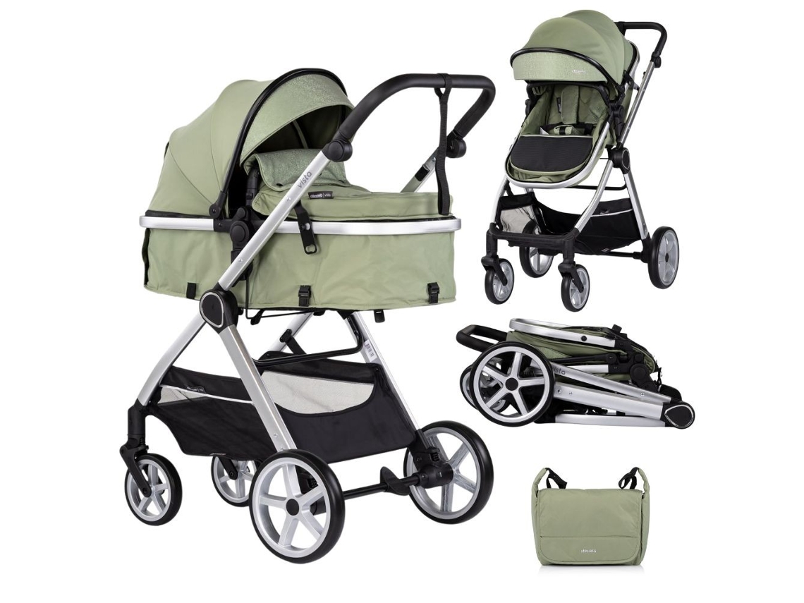 Carrito De Bebé Duo Convertible Vista De Chipolino Hasta 22 Kg - Basil