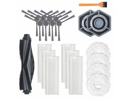 22 pçs escova de rolo escova lateral filtro hepa para ecovacs deebot n9+