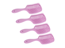Juego De 4 Peines Desenredantes Ventilados En Forma De V Para Cabello Húmedo Y Seco.
