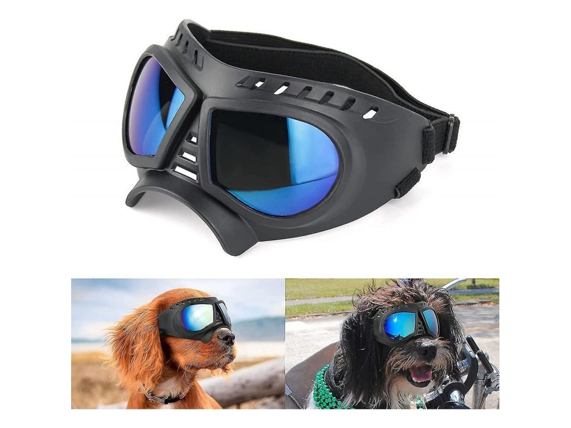 2026-gafas Para Perros Protección Ocular Antiuv Viento Ajustables Con Estuche Para Perros Pequeños Y Medianos Azul
