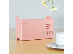 Caja de almacenamiento con estante para enrutador inalámbrico Wifi, organizador de pared ABS