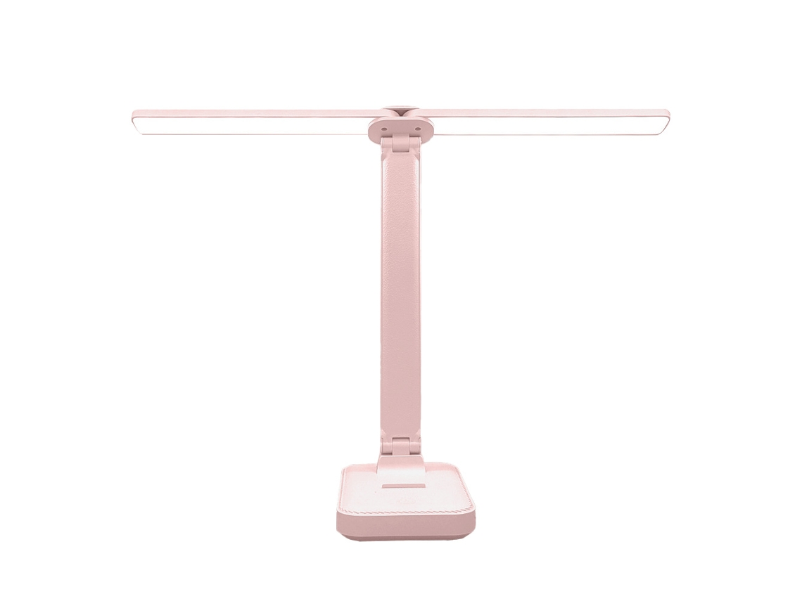 Candeeiro De Mesa De Leitura Com Cabo De Dados - Candeeiro De Mesa Criativo Para Proteção Ocular - Rosa - Recarregável De 2000Mah JEIIBRZUI