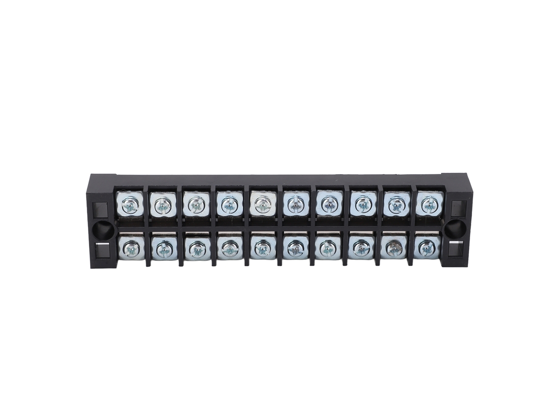 Set De Bloques De Terminal Tb‑2510l 25 Piezas, 10 Posiciones, Doble Fila, 25a 600v Para Caja De Distribución