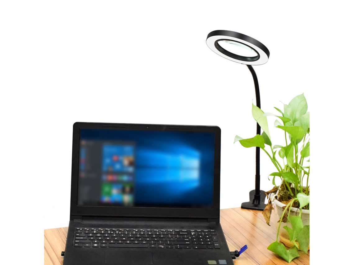 2026-luz De Lectura Led Clip-on Ajustable En Color Y Brillo Para Escritorio Trabajo Y Estudio Sin Lupa