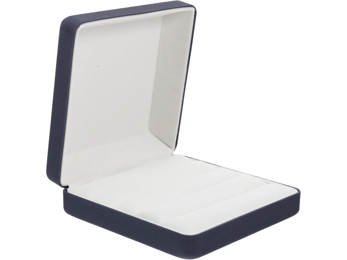 Organizador De Joyas Portátil De Viaje Nuobesty En Material Sintético Azul, Caja Para Anillos