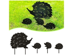 2026-4pcs Decoraciones De Jardín De Metal Siluetas Animales Para Patio Y Cesped Resistente Al Agua