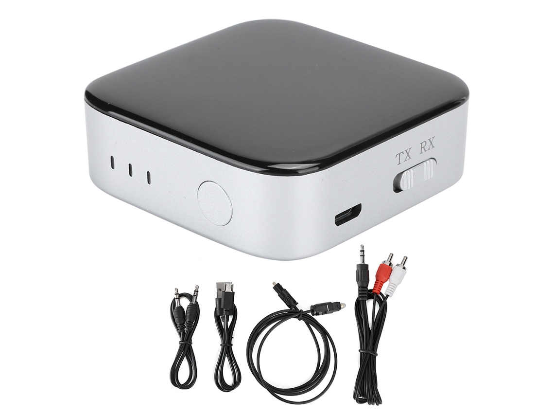 Adaptador Bluetooth Receptor Transmisor con Fibra Óptica