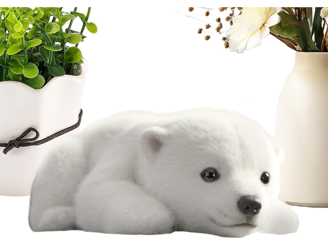 Plush Ours Polaire, Nounours Décoratif Mignon En Peluche, Compagnon Émotionnel Doux Pour Décoratio Gokoco