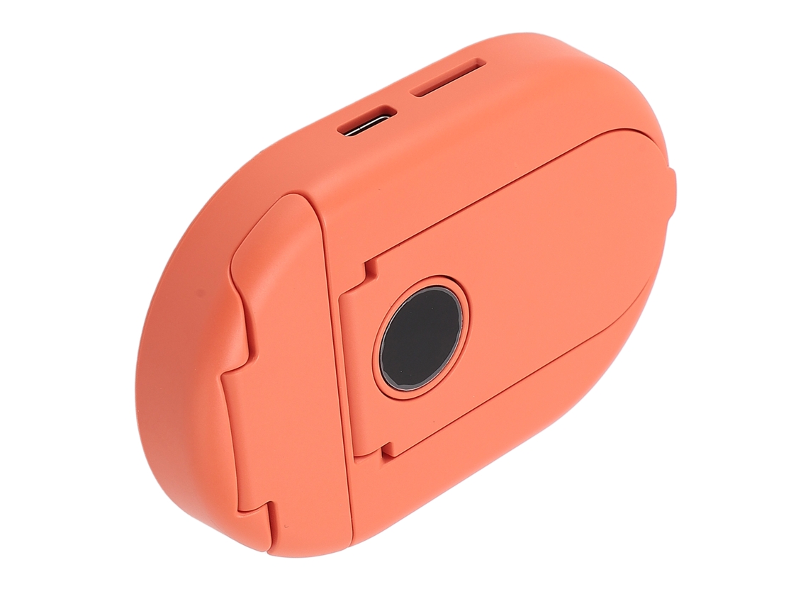 Altavoz De Conducción Ósea Para Dormir Con Ruido Blanco, Reproducción De Música Por Bluetooth, Apagado Programado Y Soporte De Mesa Naranja.