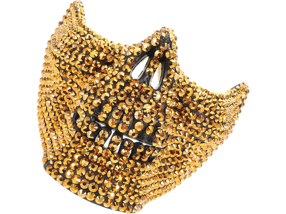 Máscara Estilo Caveira Halloween Festa Cosplay Decorativa L Profeta Dourado